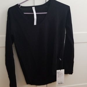 Lululemon Still Movement mesh &cotton blend swtr